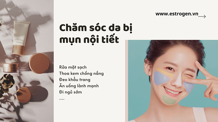 Những lưu ý khi chăm sóc da bị mụn nội tiết tố 1