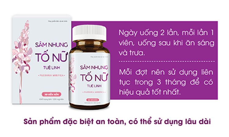 Làm giảm cơn bốc hỏa bằng việc bổ sung TPBVSK Sâm Nhung Tố Nữ 2